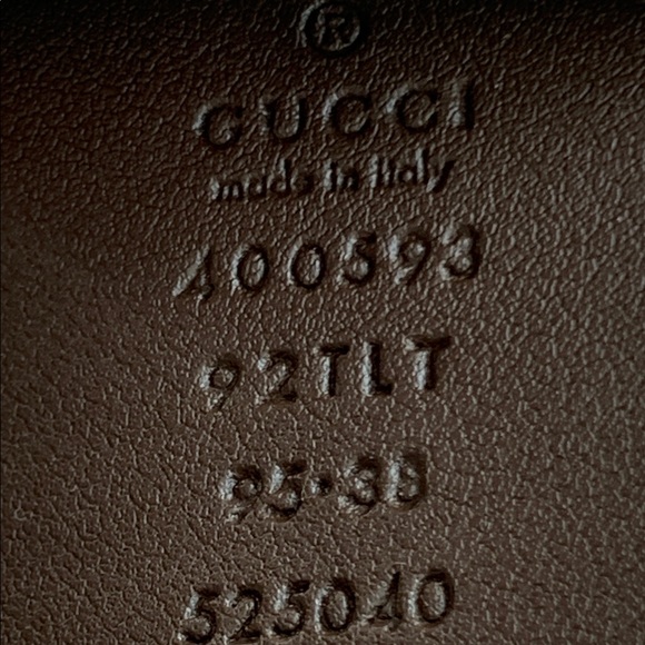 🔥♥️🔥 AUTHENTIC GUCCI GG BELT WITH DOUBLE G BUCKLE, $556 USD Retail - Picture 9 of 9